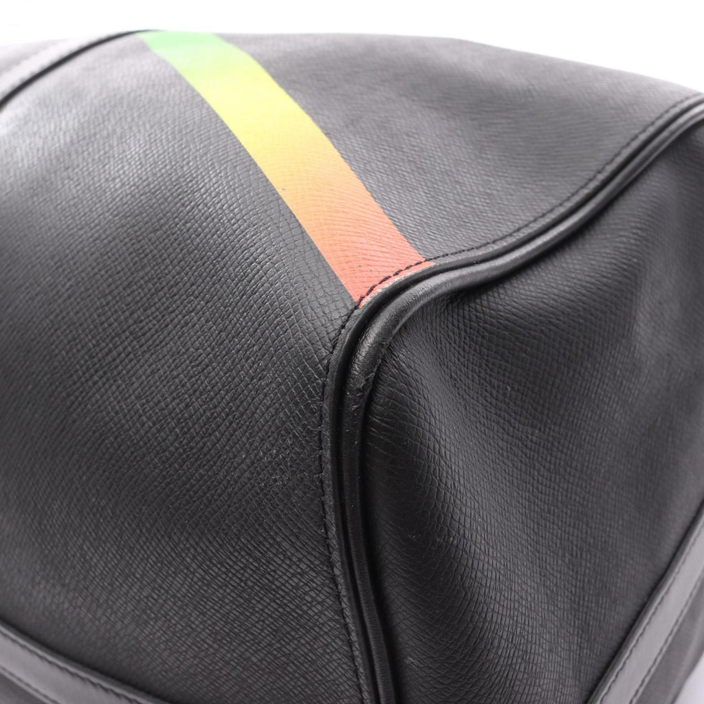 Louis Vuitton Black Multi-Color Noir Leather Boston Bag
