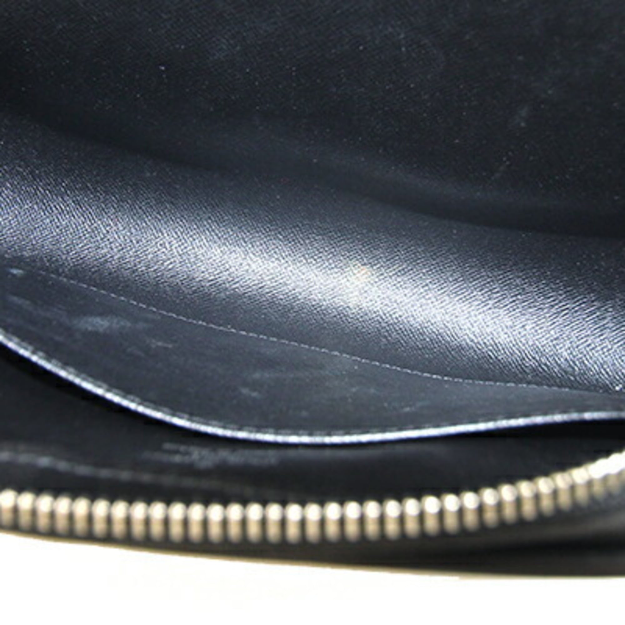 Louis Vuitton Ardoise Black Taiga Leather Clutch Bag