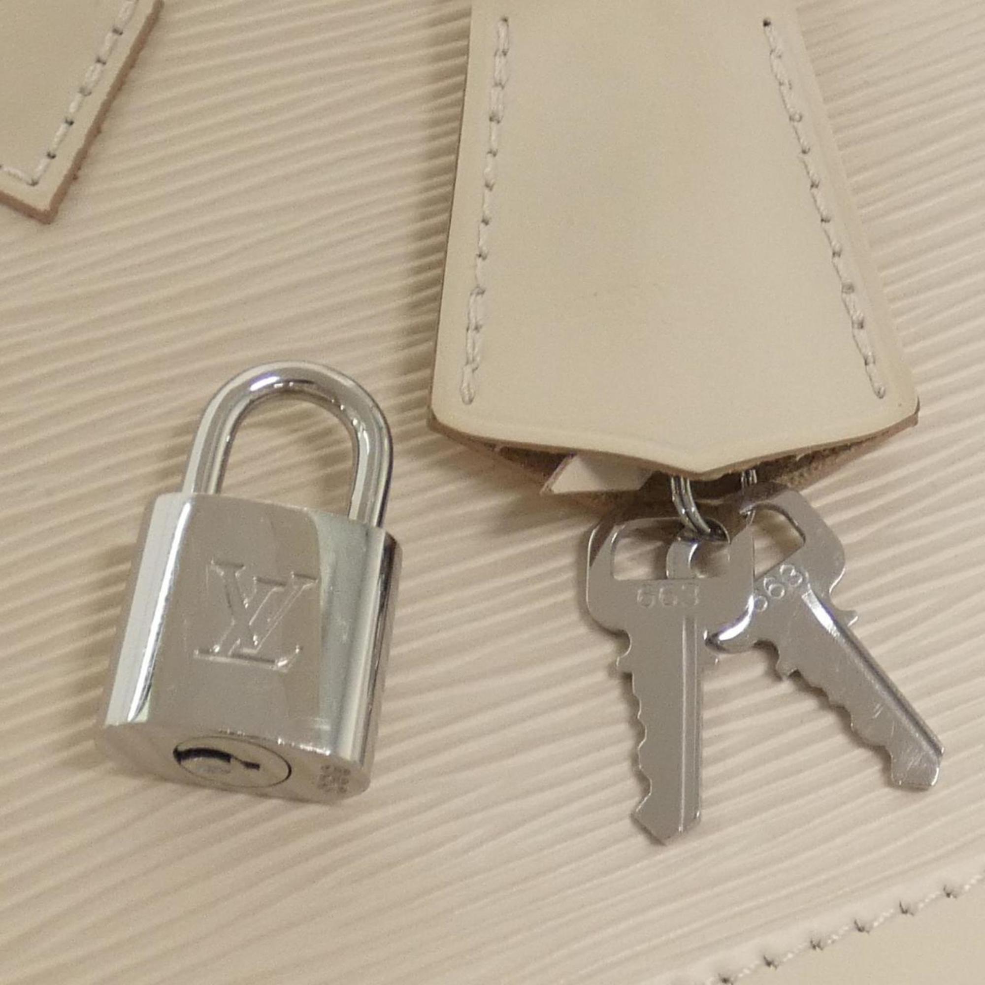 Louis Vuitton Silver Leather Handbag