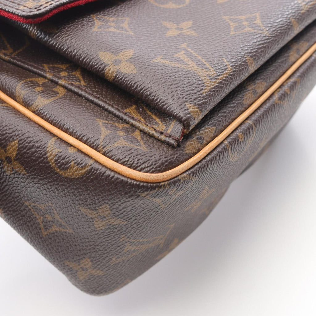 Louis Vuitton Brown Pvc Leather Shoulder Bag