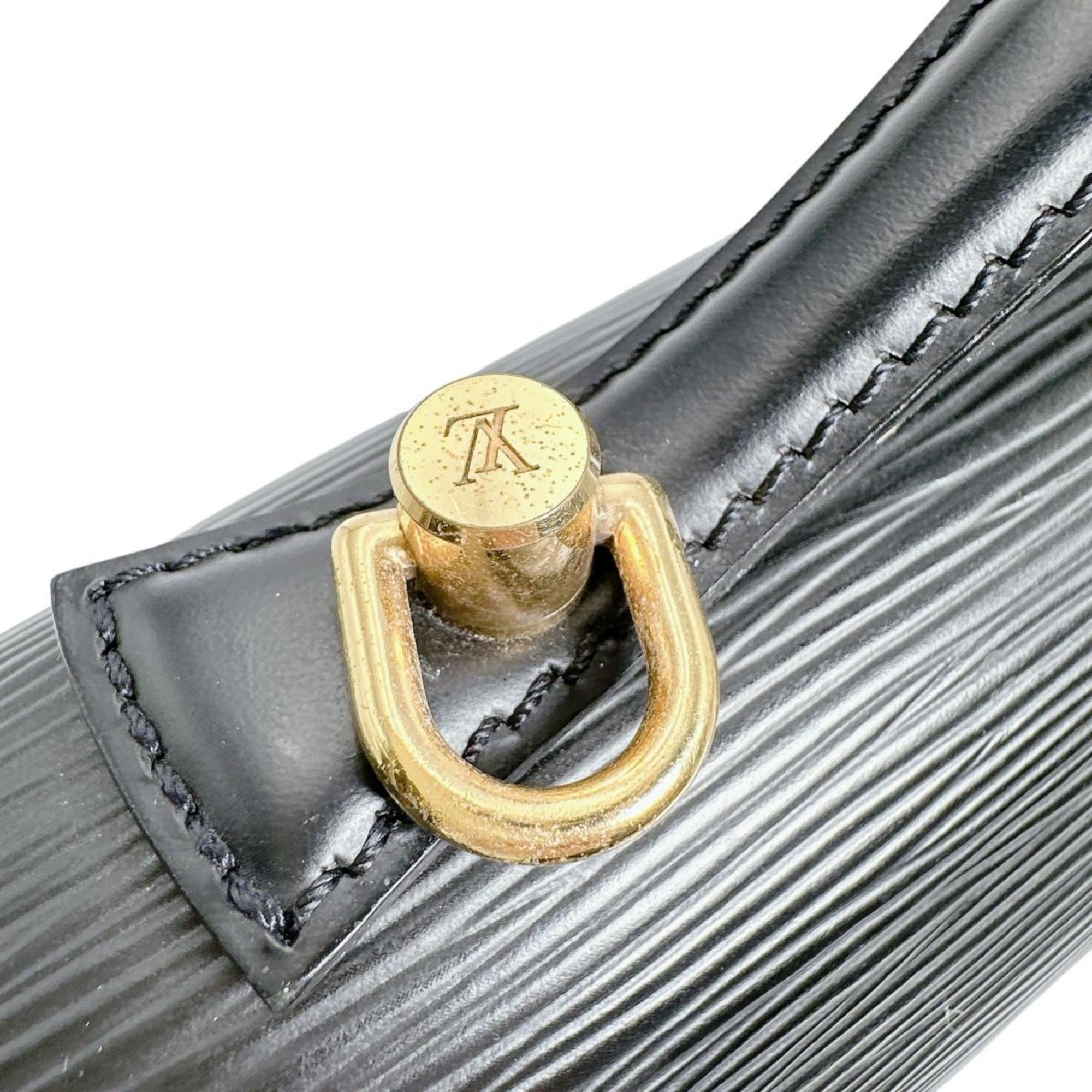 Louis Vuitton Black Epi Leather Handbag Shoulder Bag