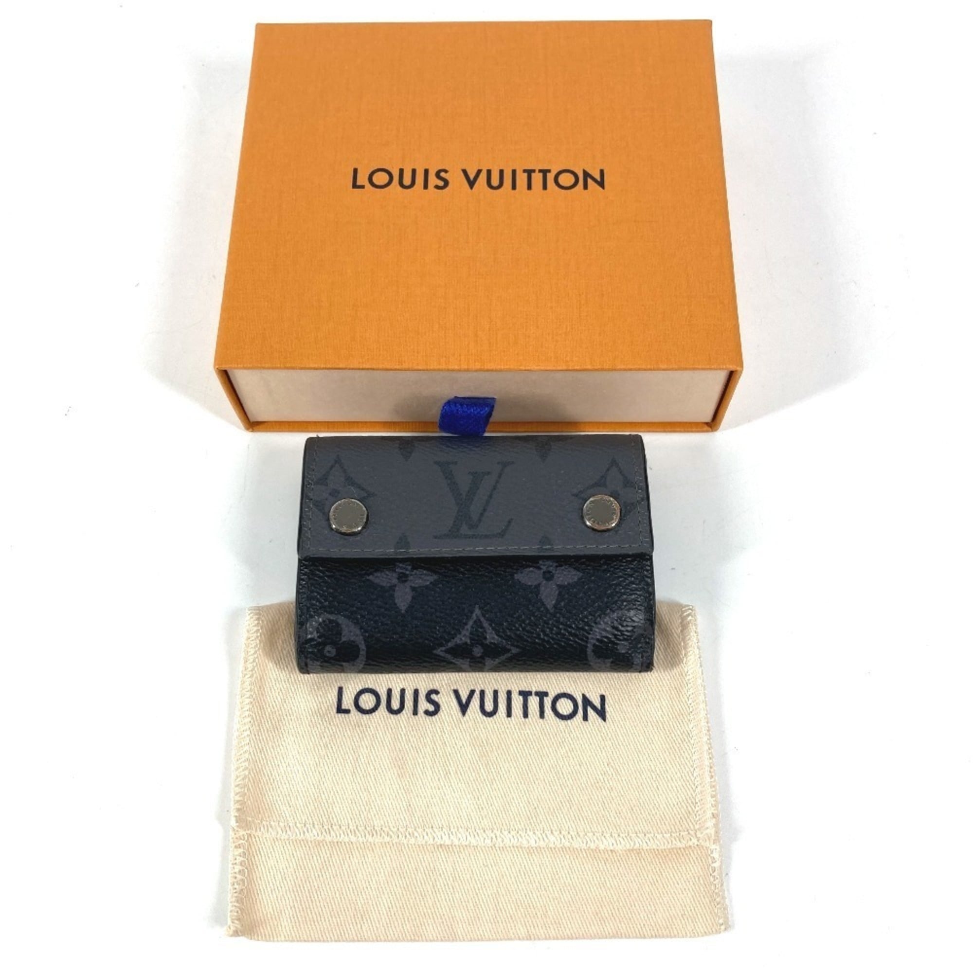 Louis Vuitton Black Gray Monogram Eclipse Canvas Wallet (Tri-Fold)