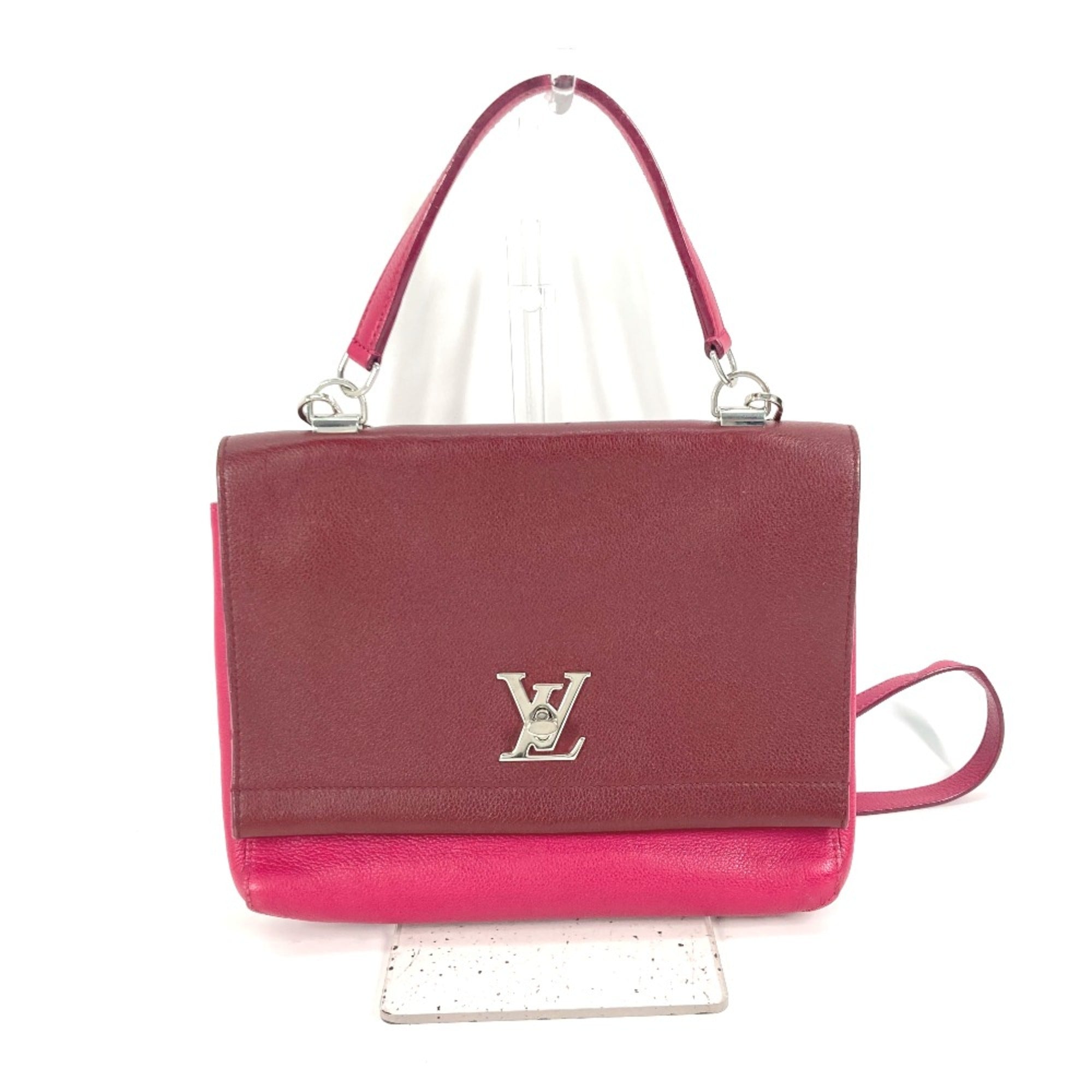 Louis Vuitton Purple Leather Handbag