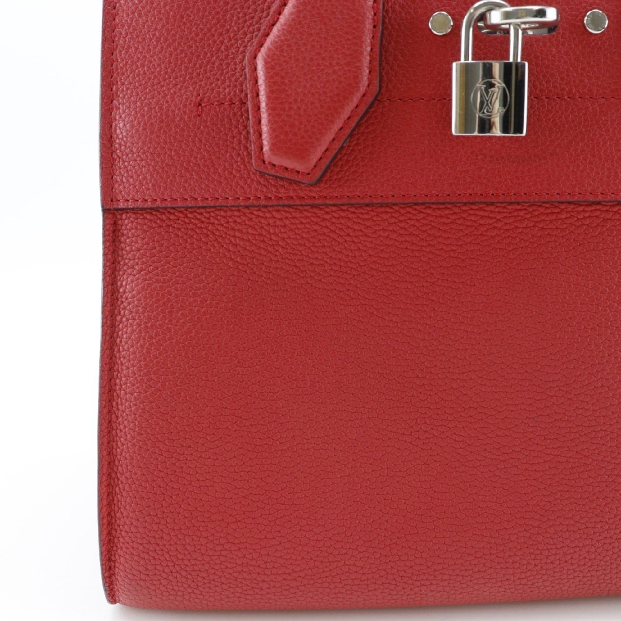 Louis Vuitton Red Color Rouge Leather Handbag Shoulder Bag