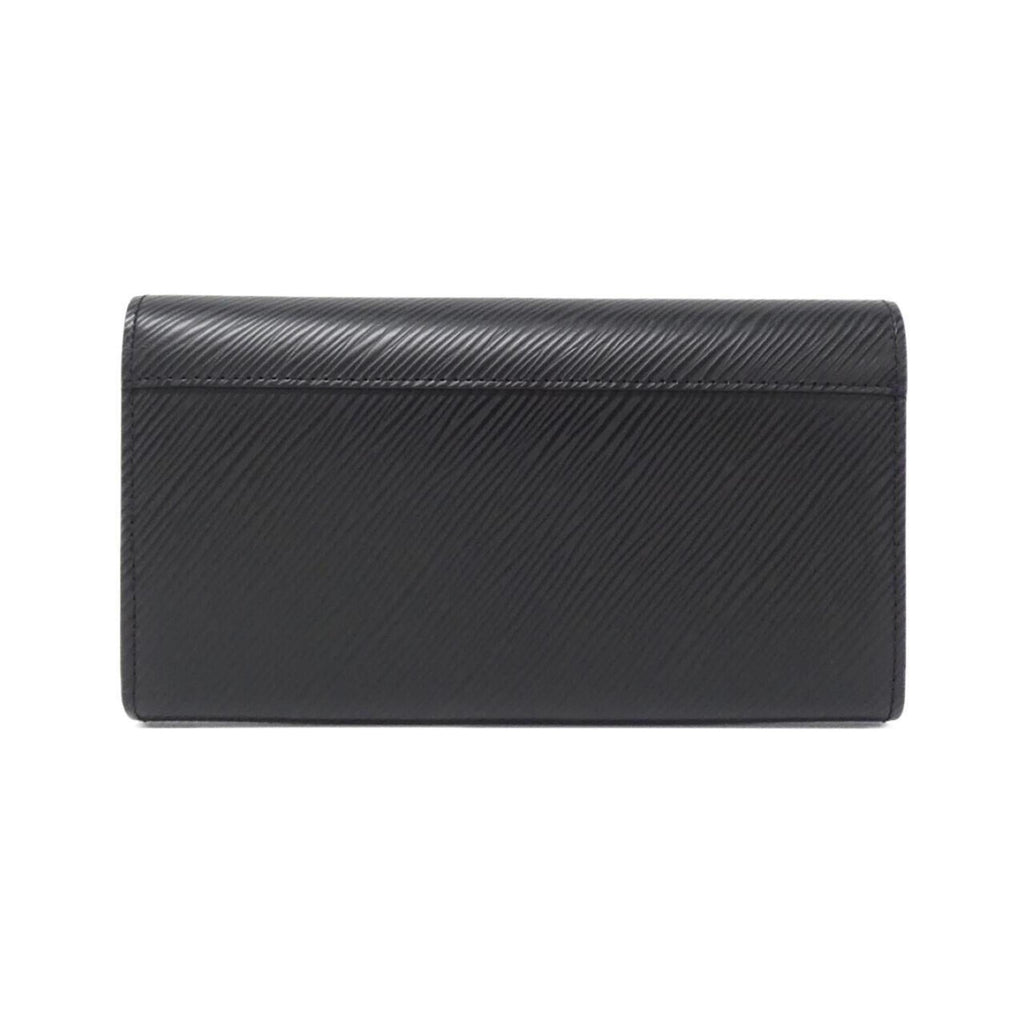 Louis Vuitton Black Leather Long Wallet