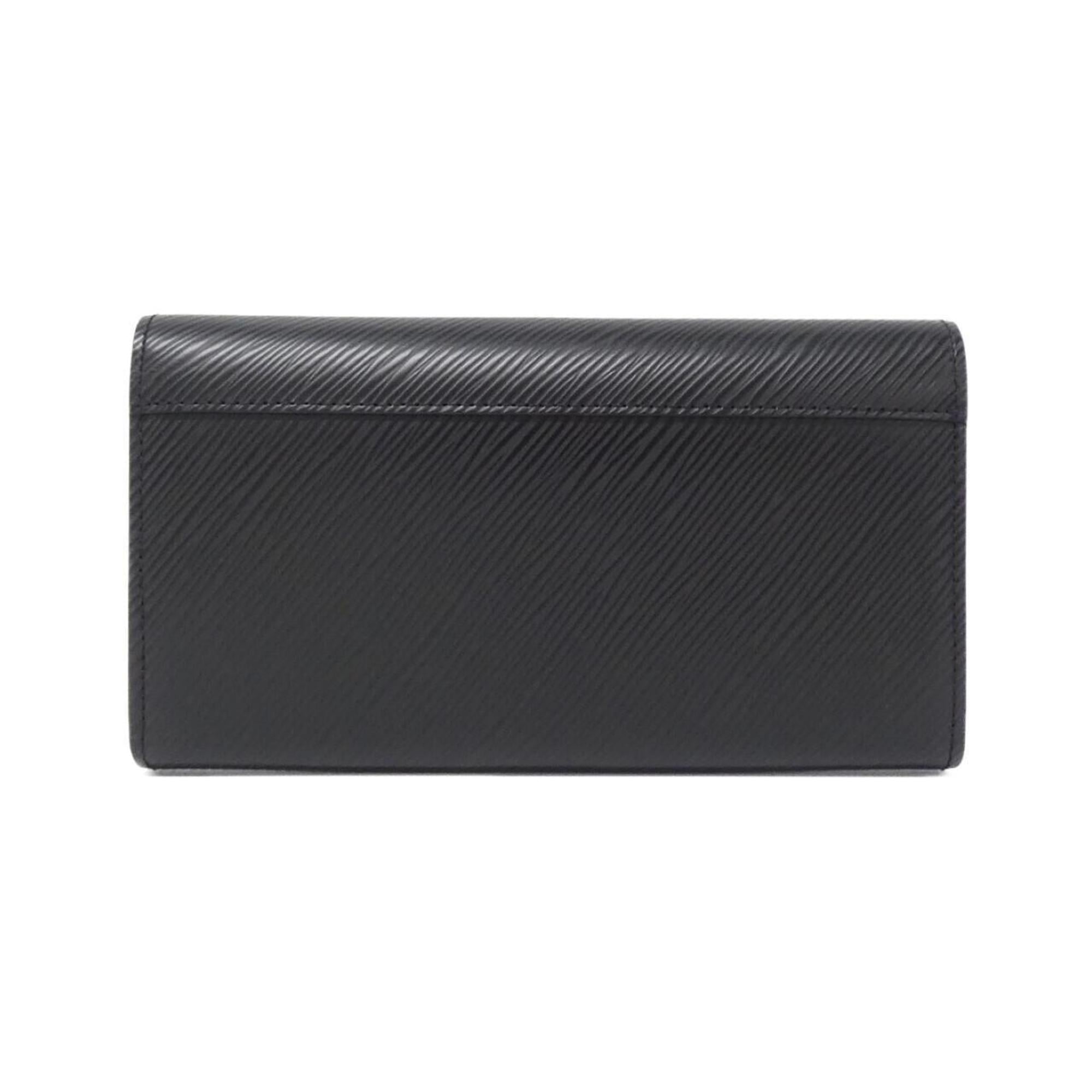Louis Vuitton Black Leather Long Wallet