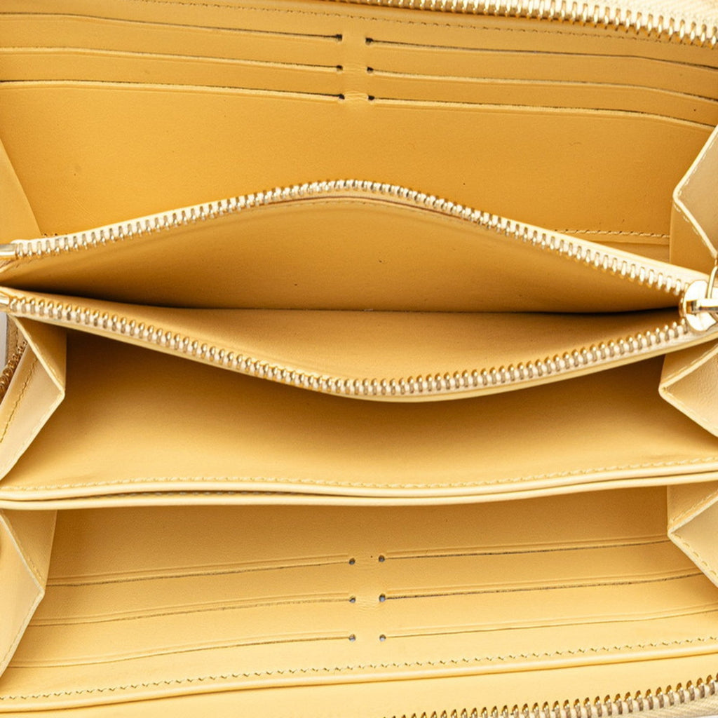 Louis Vuitton Yellow Leather Coin Purse/Coin Case