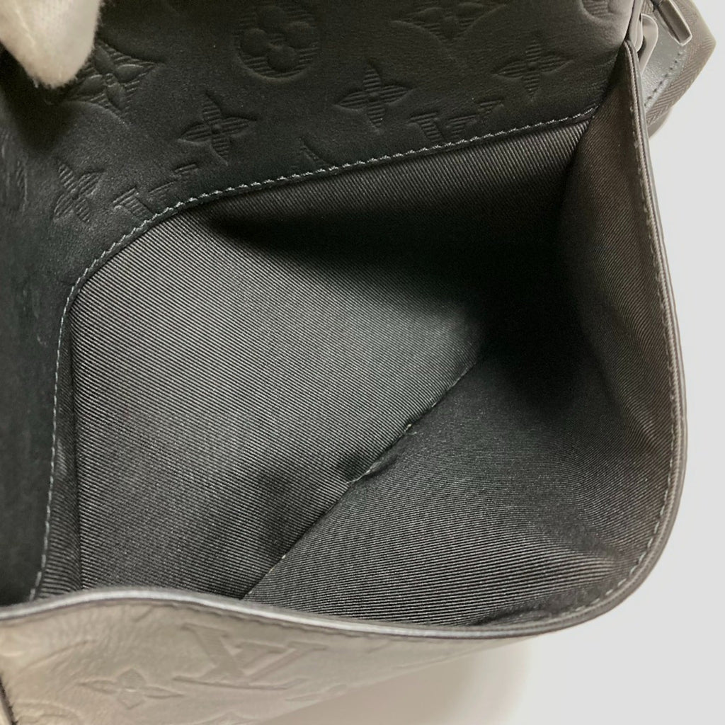 Louis Vuitton Black Monogram Shadow Shoulder Bag Sling Bag
