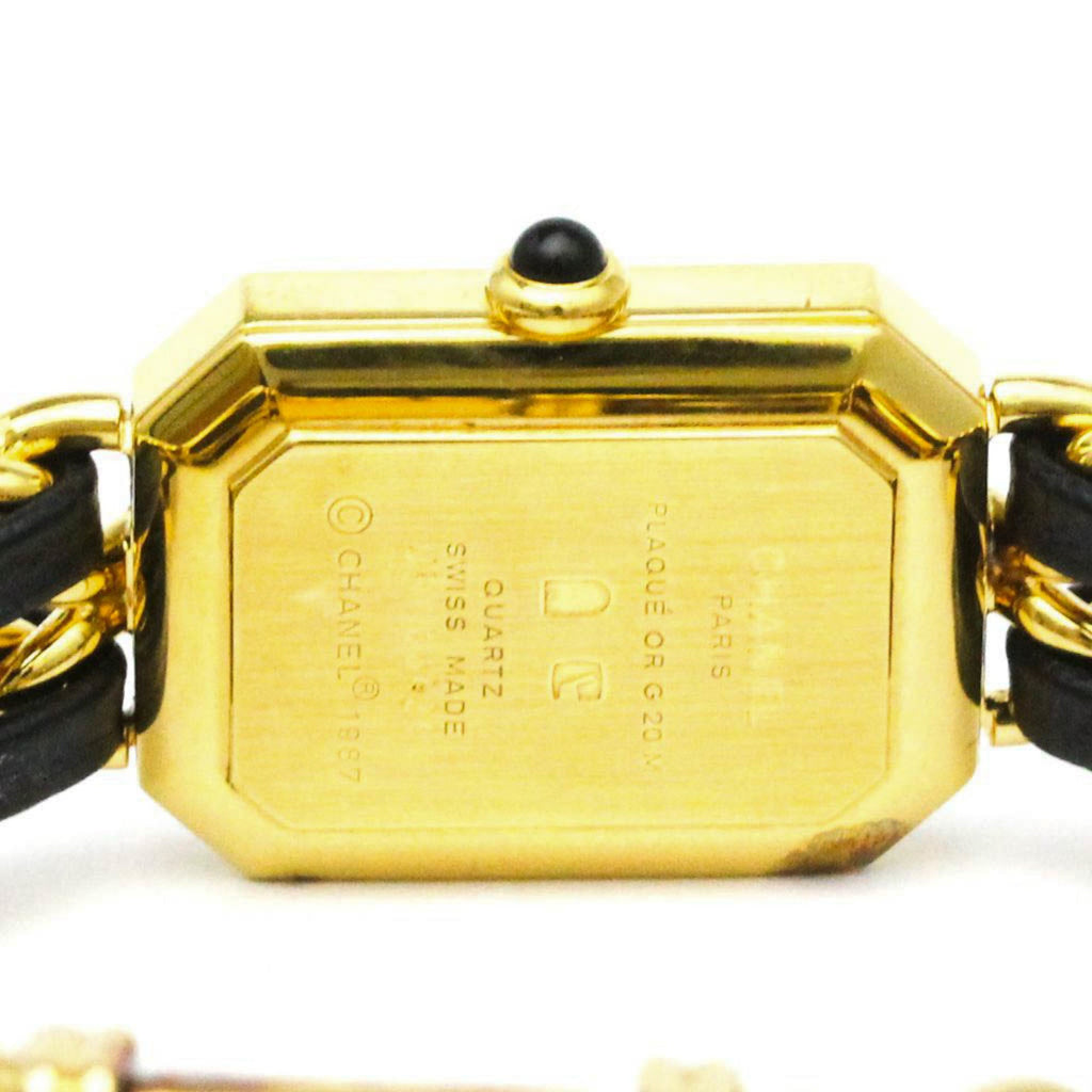 Chanel Premiere Rock Quartz Watch Plated Metal And Leather Watch