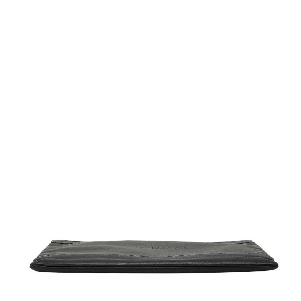 Balenciaga Black Leather Clutch