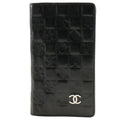 Chanel Black Leather Long Wallet (Bi-Fold)