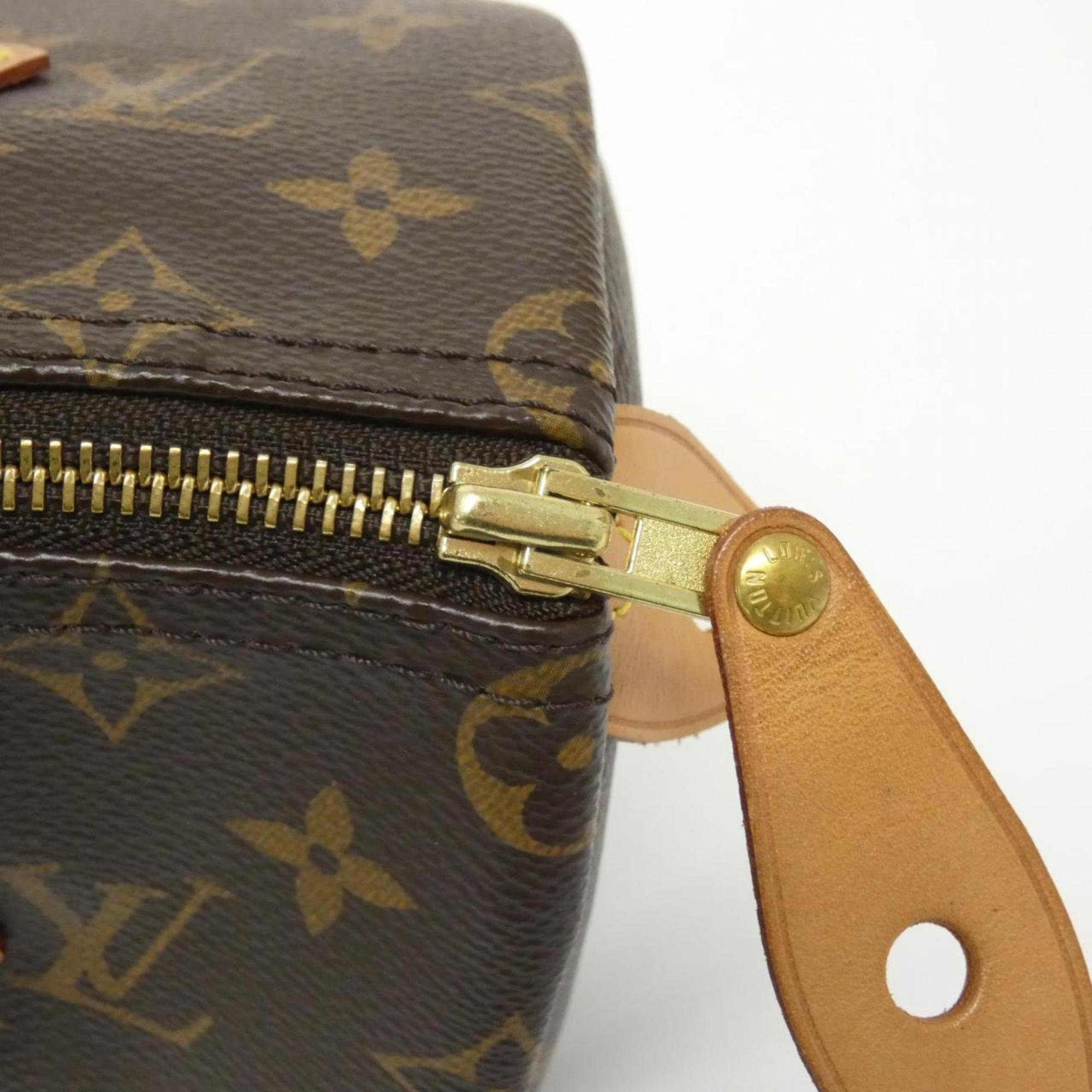 Louis Vuitton Marron Coated Canvas Boston Bag