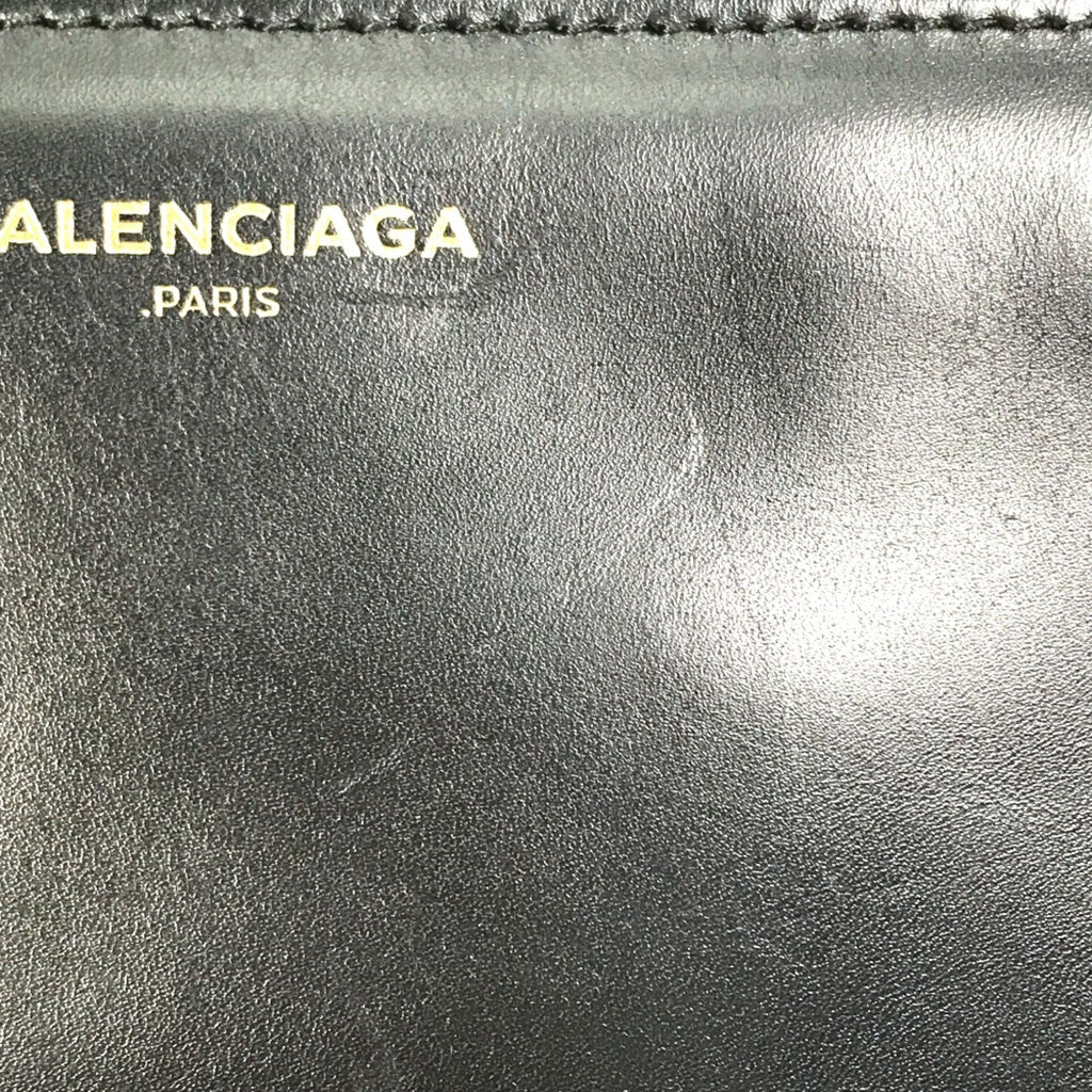 Balenciaga Black Leather Clutch