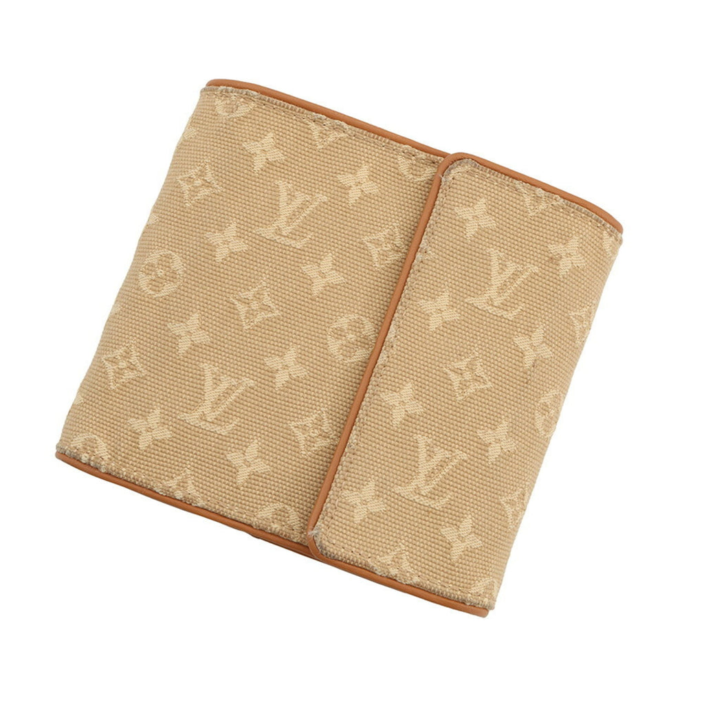 Louis Vuitton Beige Monogram Monogram Mini Wallet (Tri-Fold)