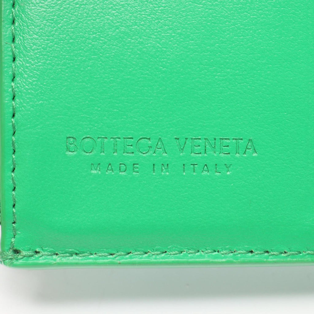 Bottega Veneta Green Leather Wallet (Tri-Fold)