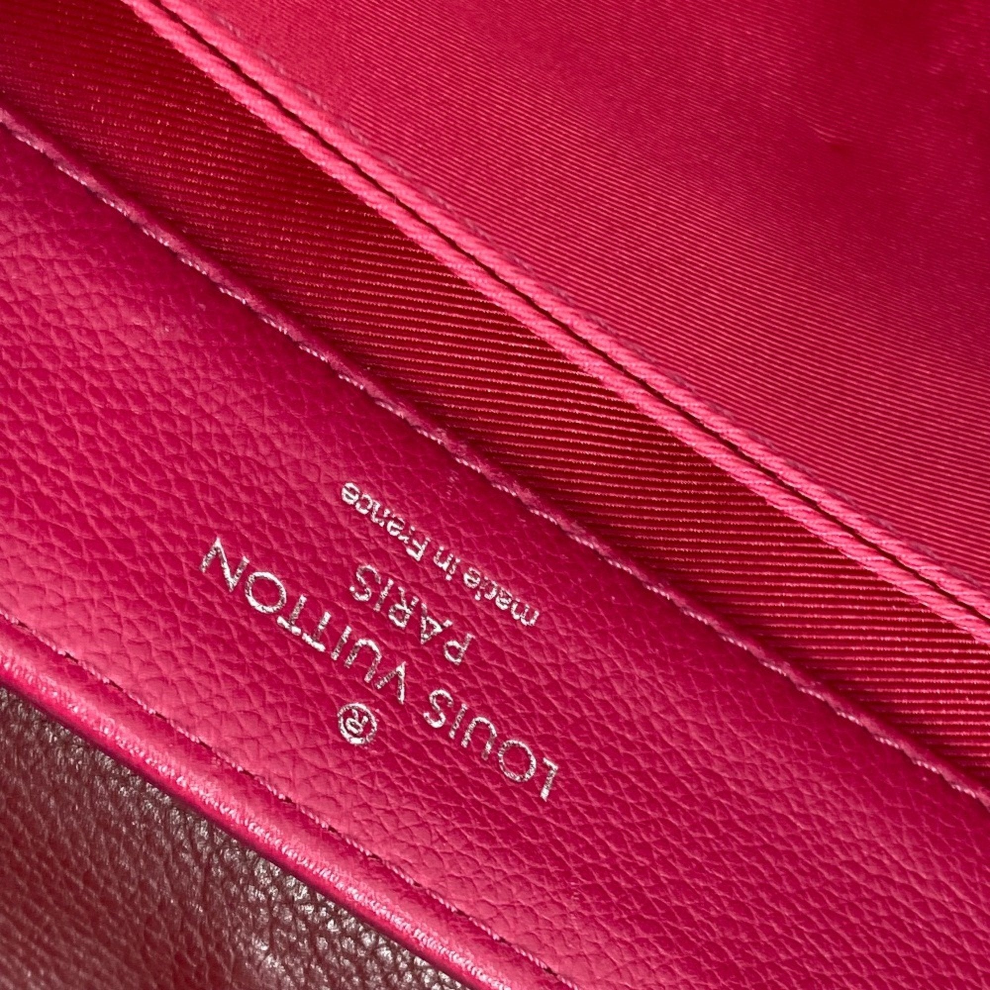 Louis Vuitton Purple Leather Handbag