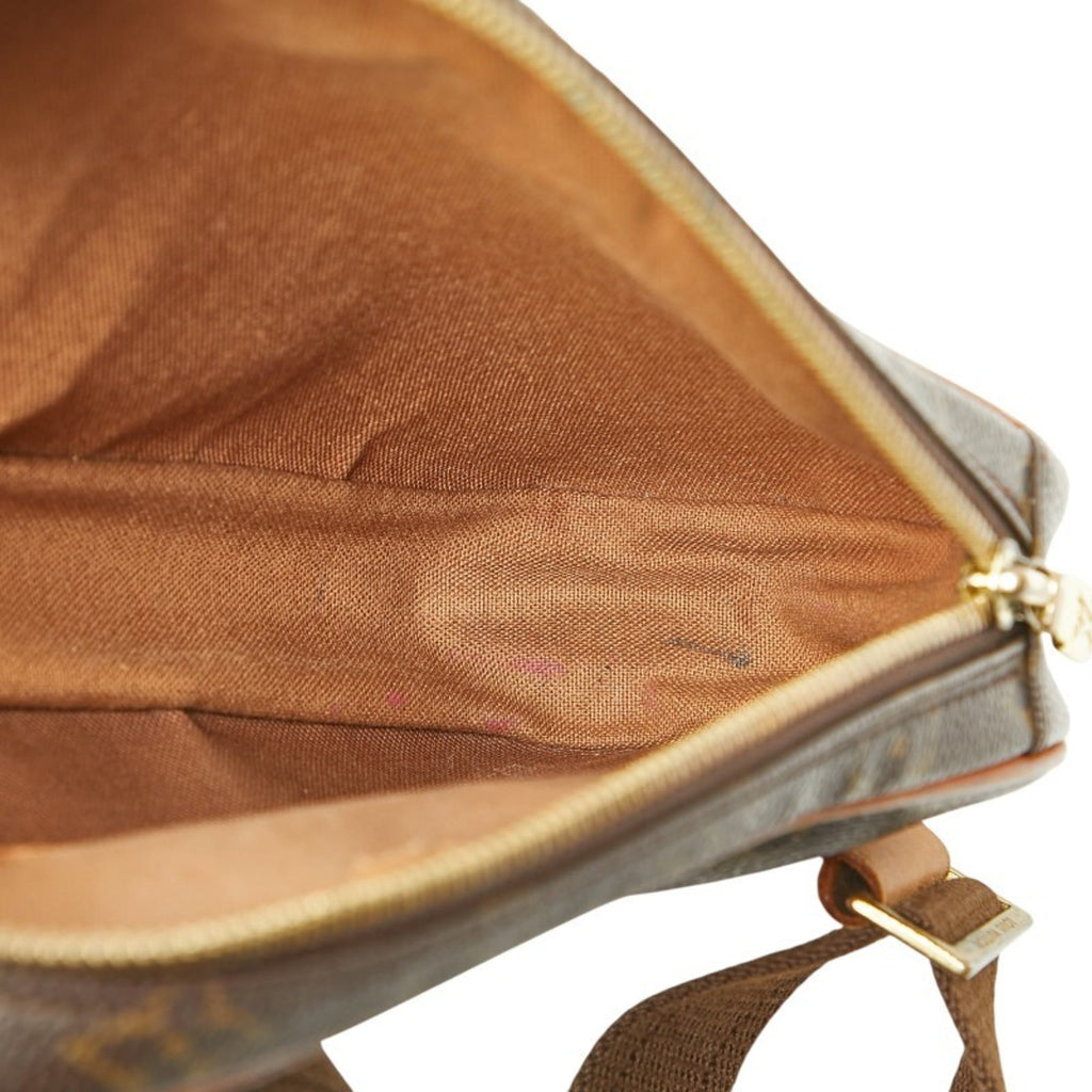 Louis Vuitton Brown Pvc Leather Sling Bag