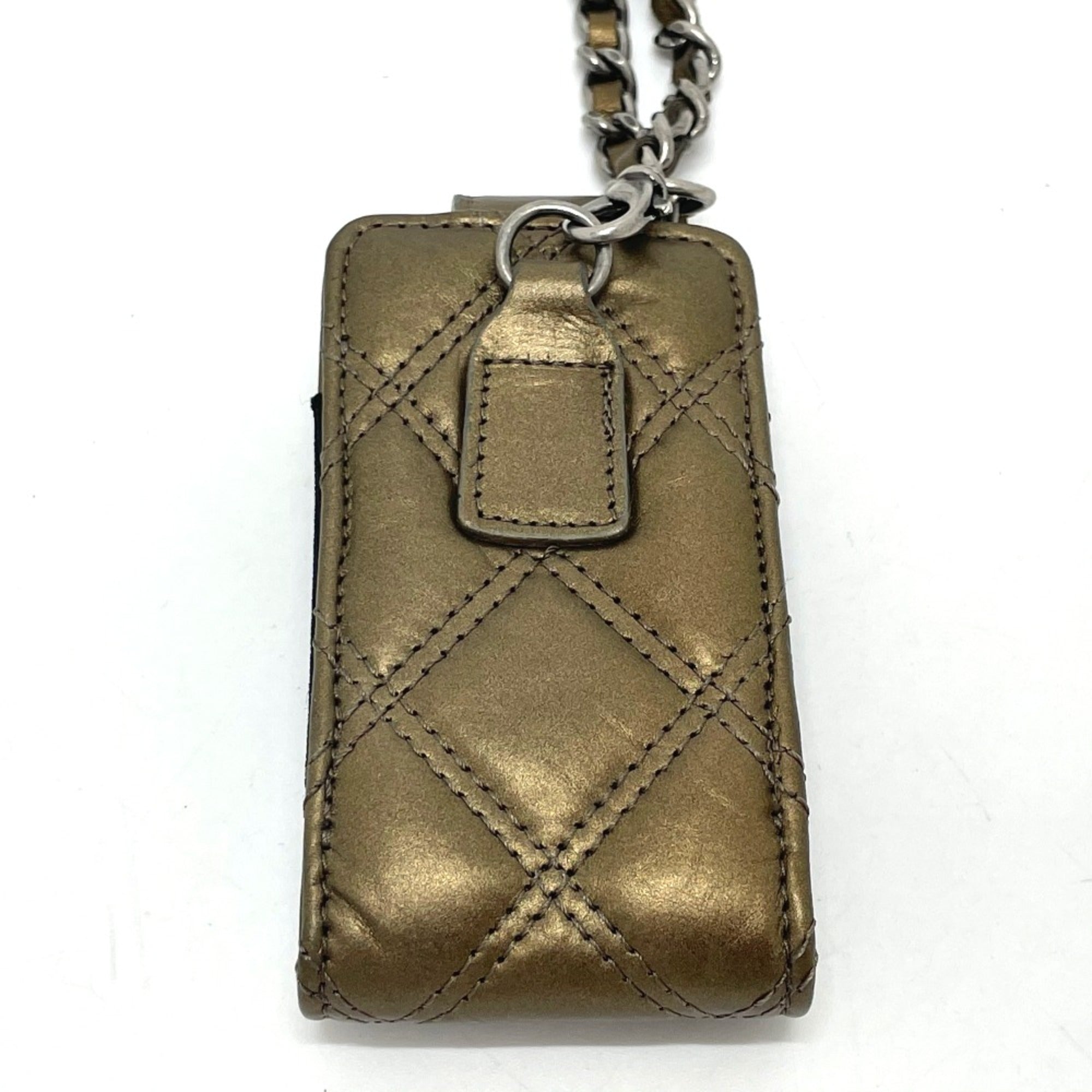 Chanel Gold Leather Shoulder Bag