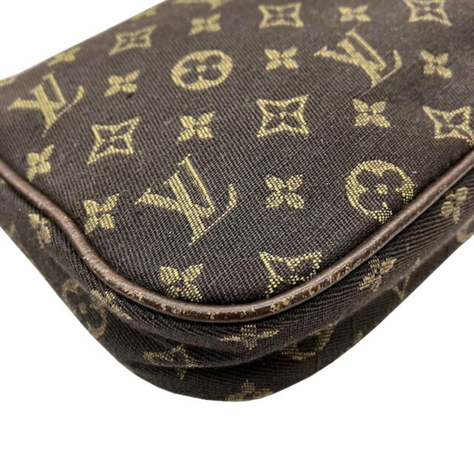 Louis Vuitton Brown Ebene Monogram Mini Lin Pouch