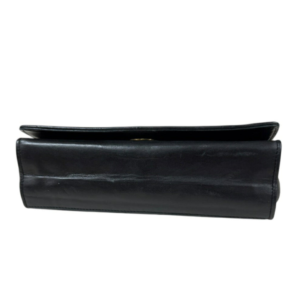 Chanel Black Leather Shoulder Bag
