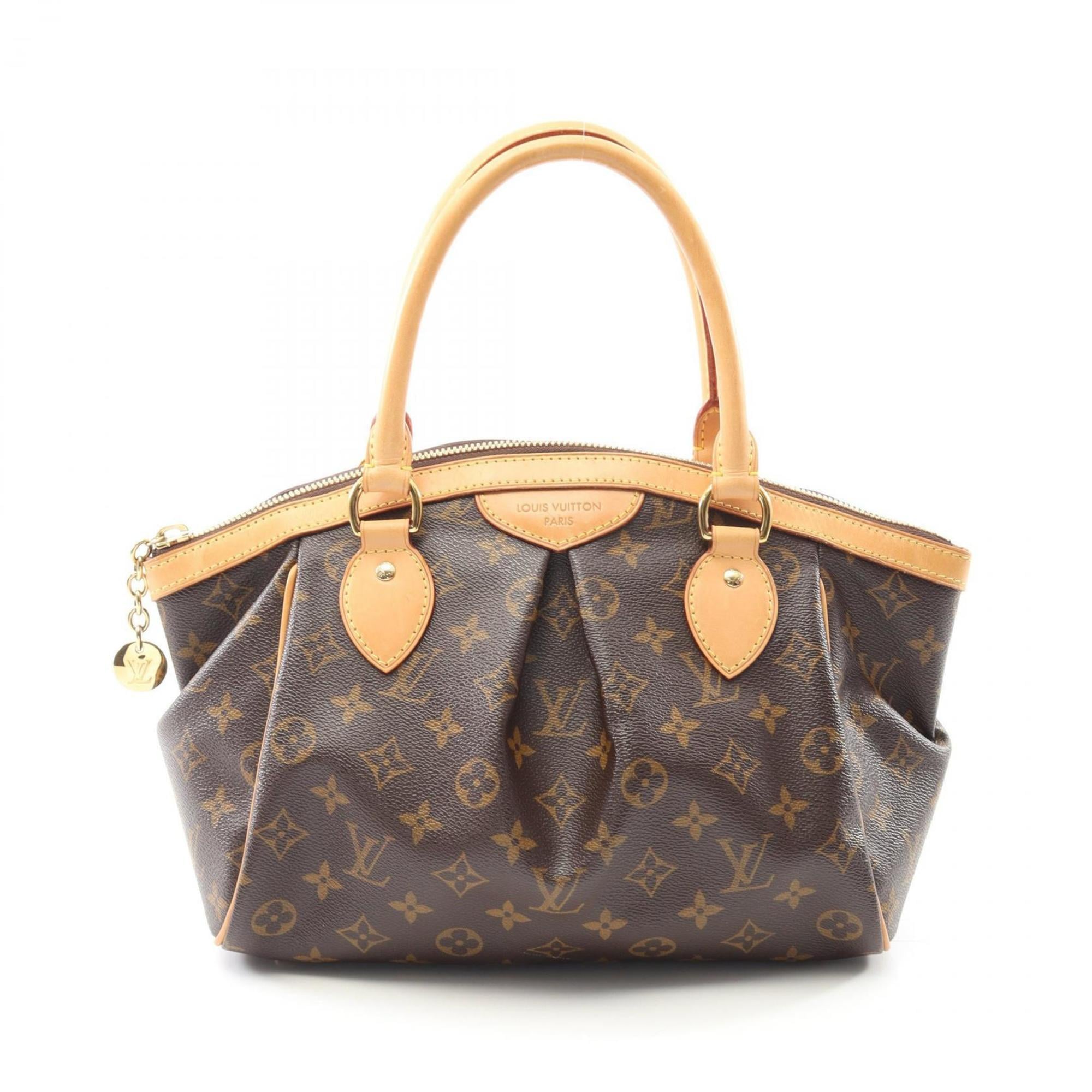 Louis Vuitton Brown Coated Canvas Leather Handbag