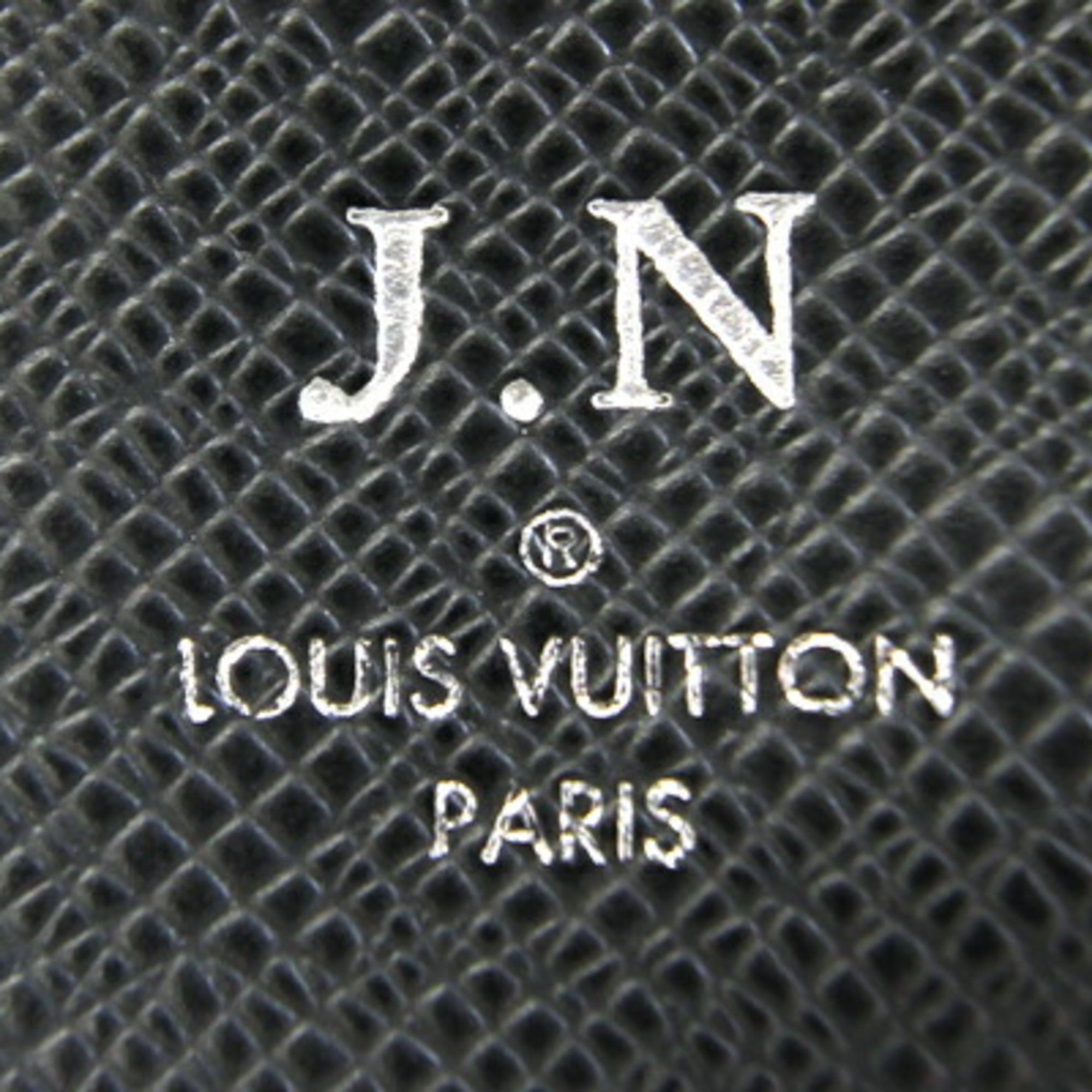 Louis Vuitton Ardoise Black Taiga Leather Leather Boston Bag