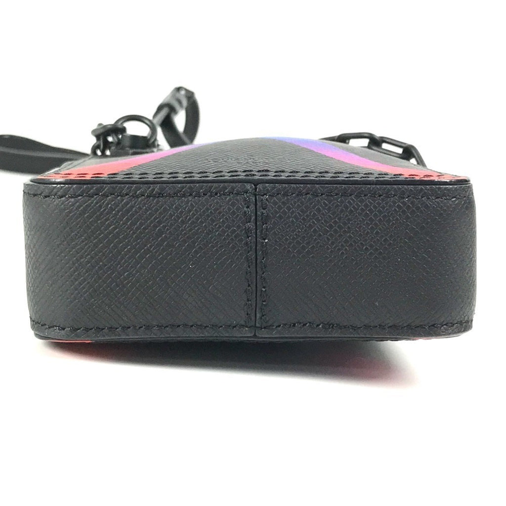 Louis Vuitton Black Multi-Color Taiga Leather Pochette Shoulder Bag