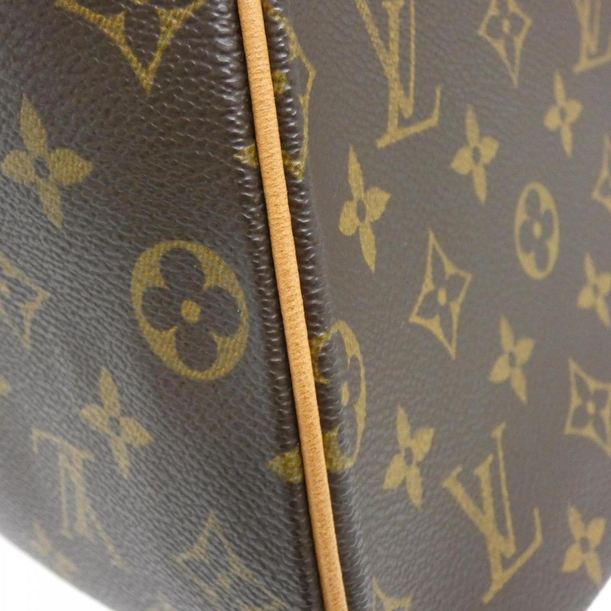 Louis Vuitton Marron Coated Canvas Handbag