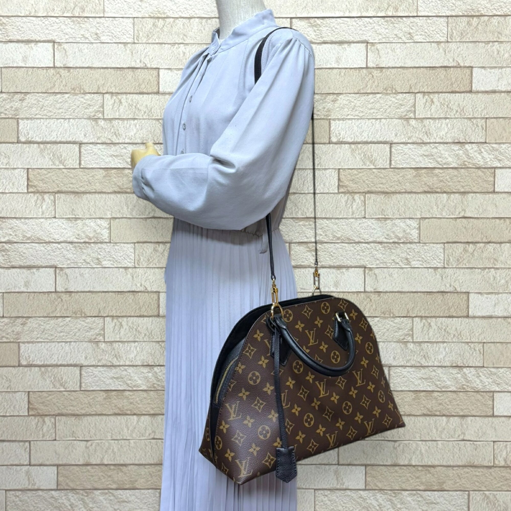 Louis Vuitton Brown Monogram Canvas Shoulder Bag