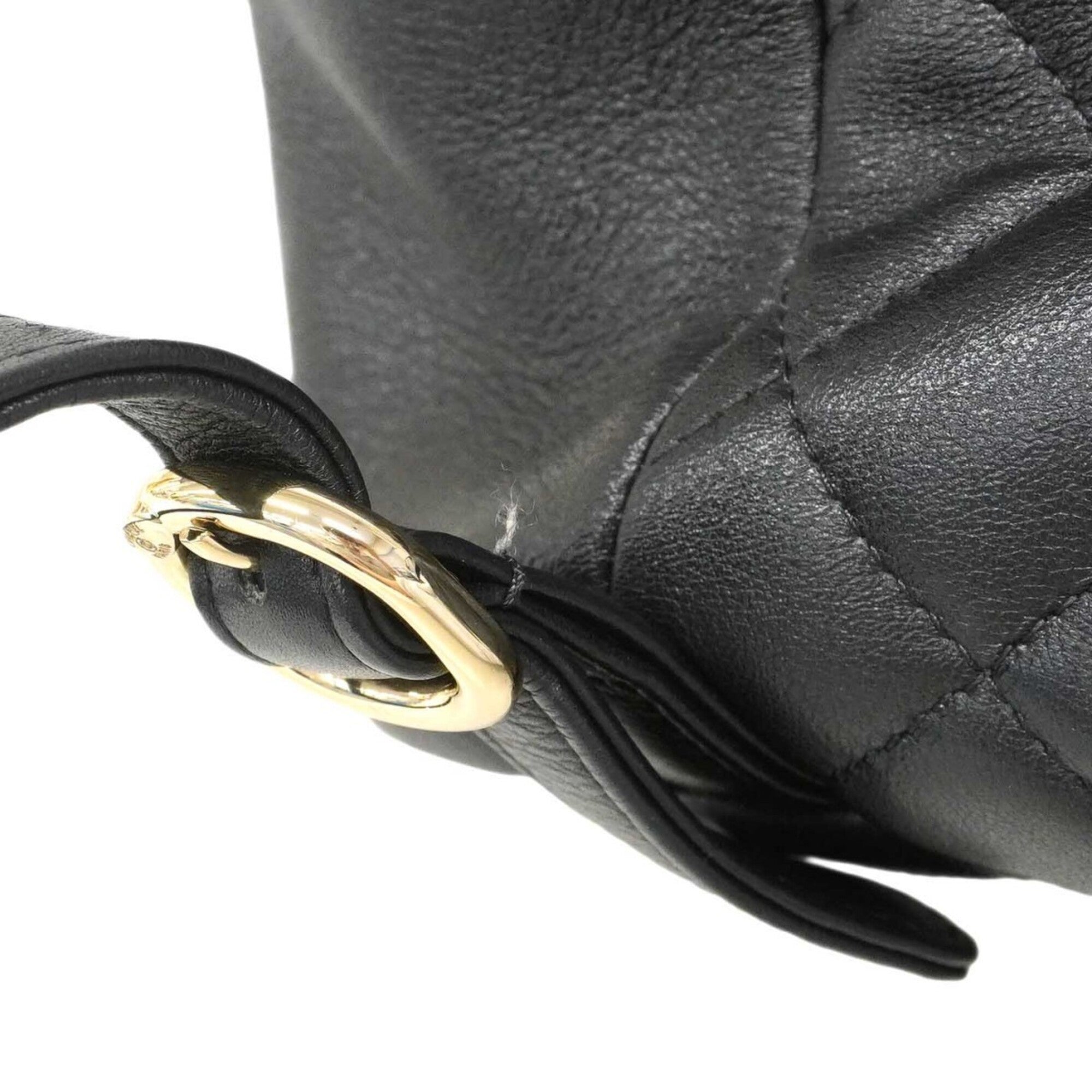 Chanel Black Leather Backpack