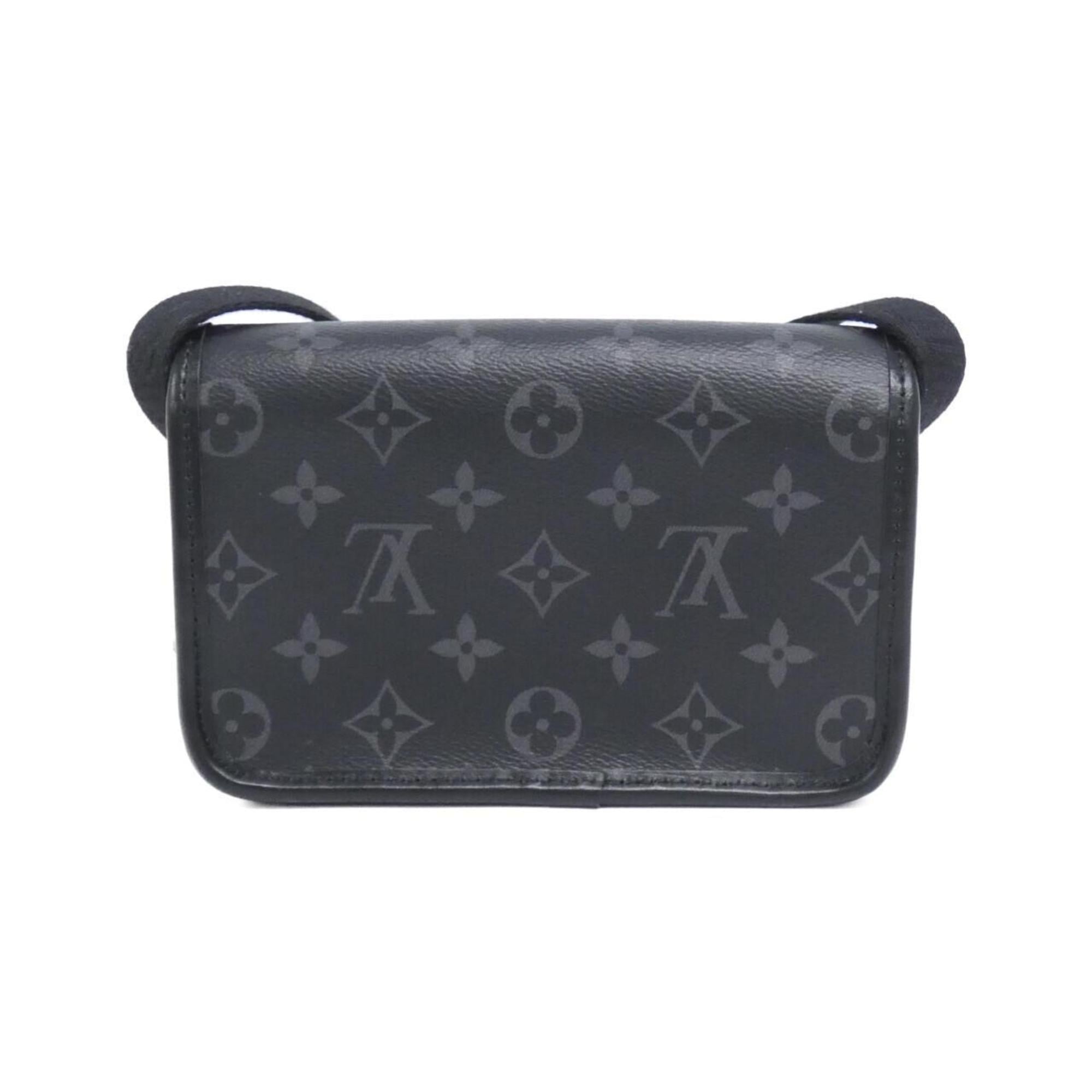 Louis Vuitton Black Coated Canvas Shoulder Bag