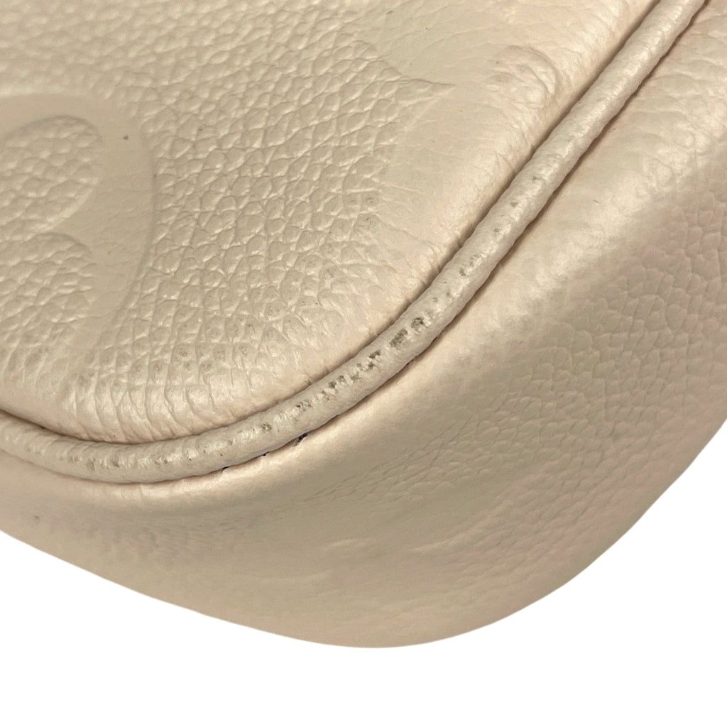 Louis Vuitton White Monogram Empreinte Shoulder Bag