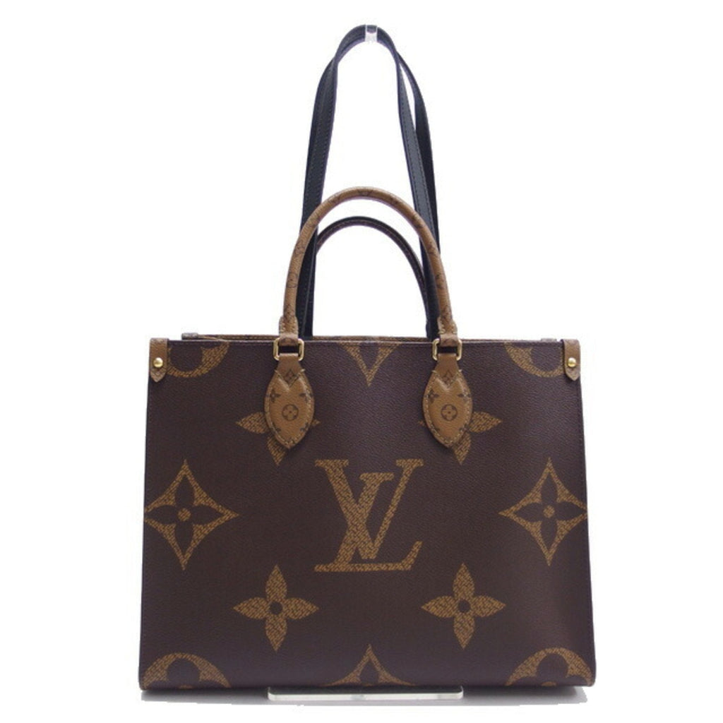 Louis Vuitton Monogram Dark Brown Marron Monogram Monogram Reverse Shoulder Bag Tote Bag