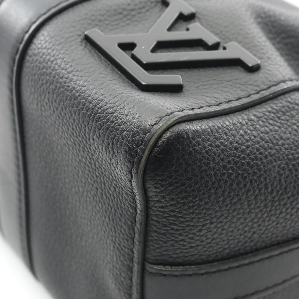 Louis Vuitton Black Leather Shoulder Bag