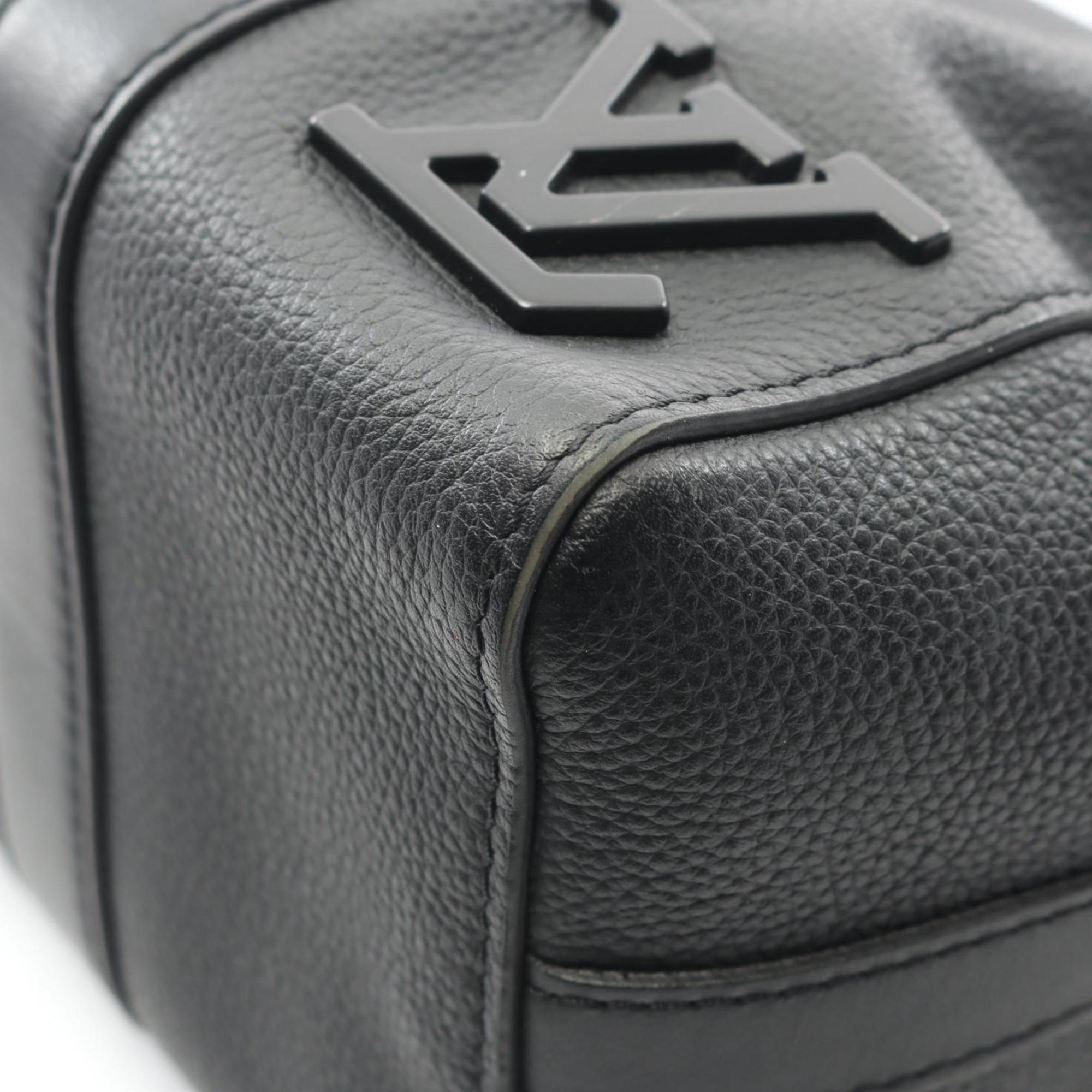 Louis Vuitton Black Leather Shoulder Bag