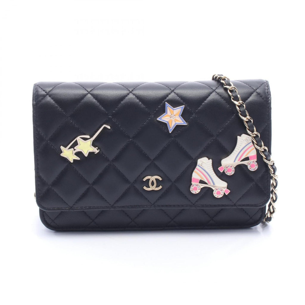 Chanel Black Leather Handbag Shoulder Bag