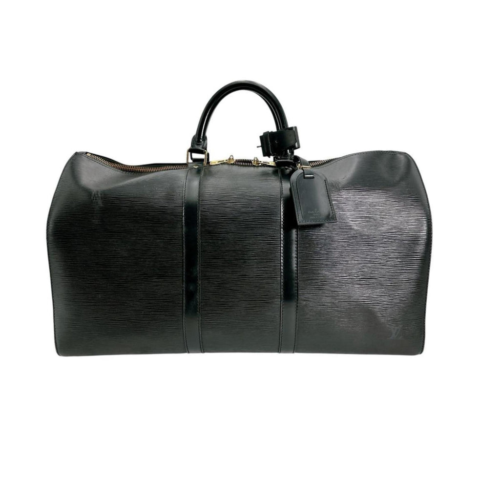 Louis Vuitton Black Epi Leather Boston Bag