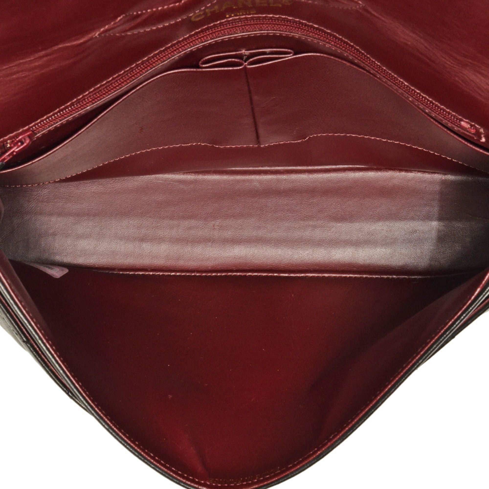 Chanel Black Leather Shoulder Bag