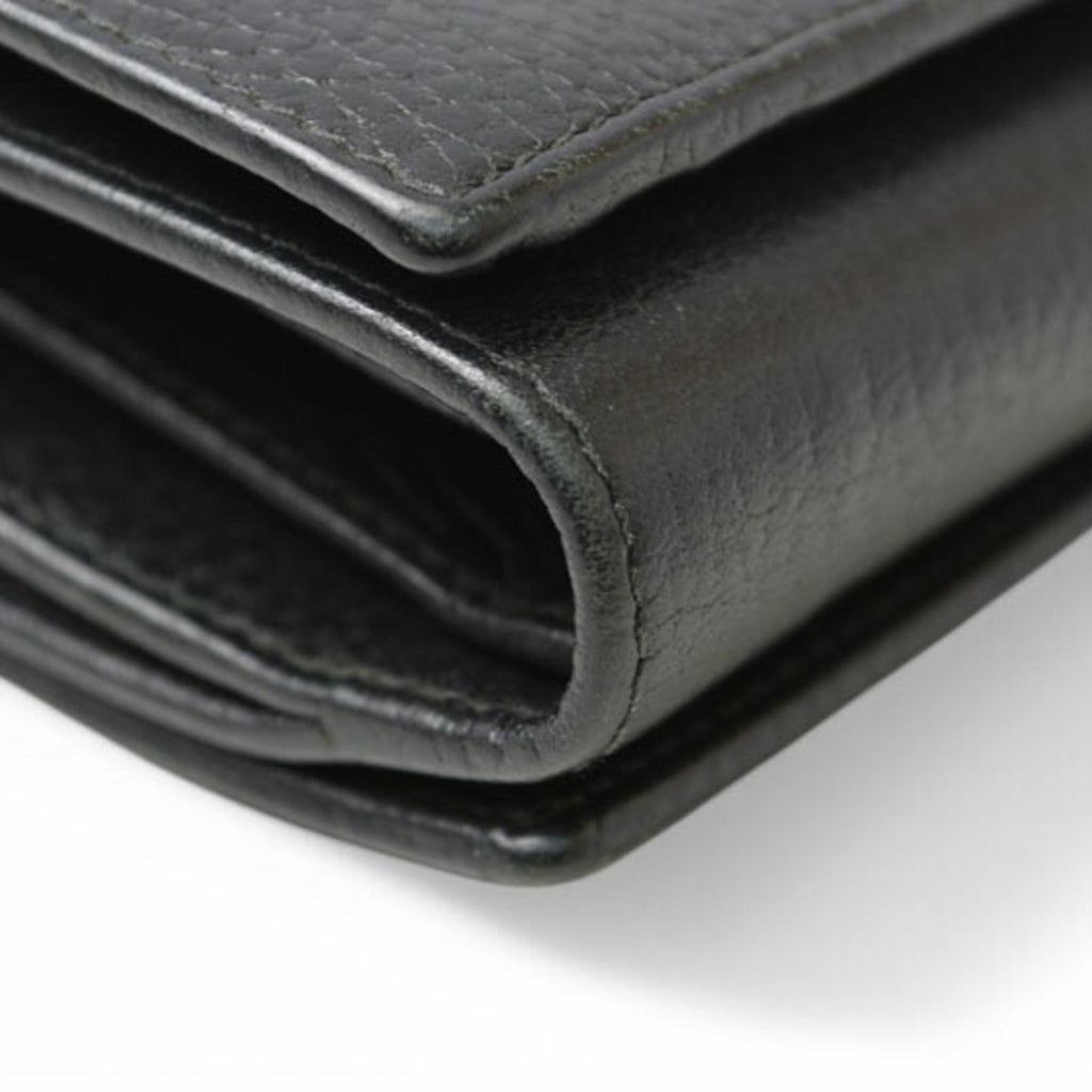 Gucci Black Leather Wallet (Tri-Fold) (Pre-Owned)