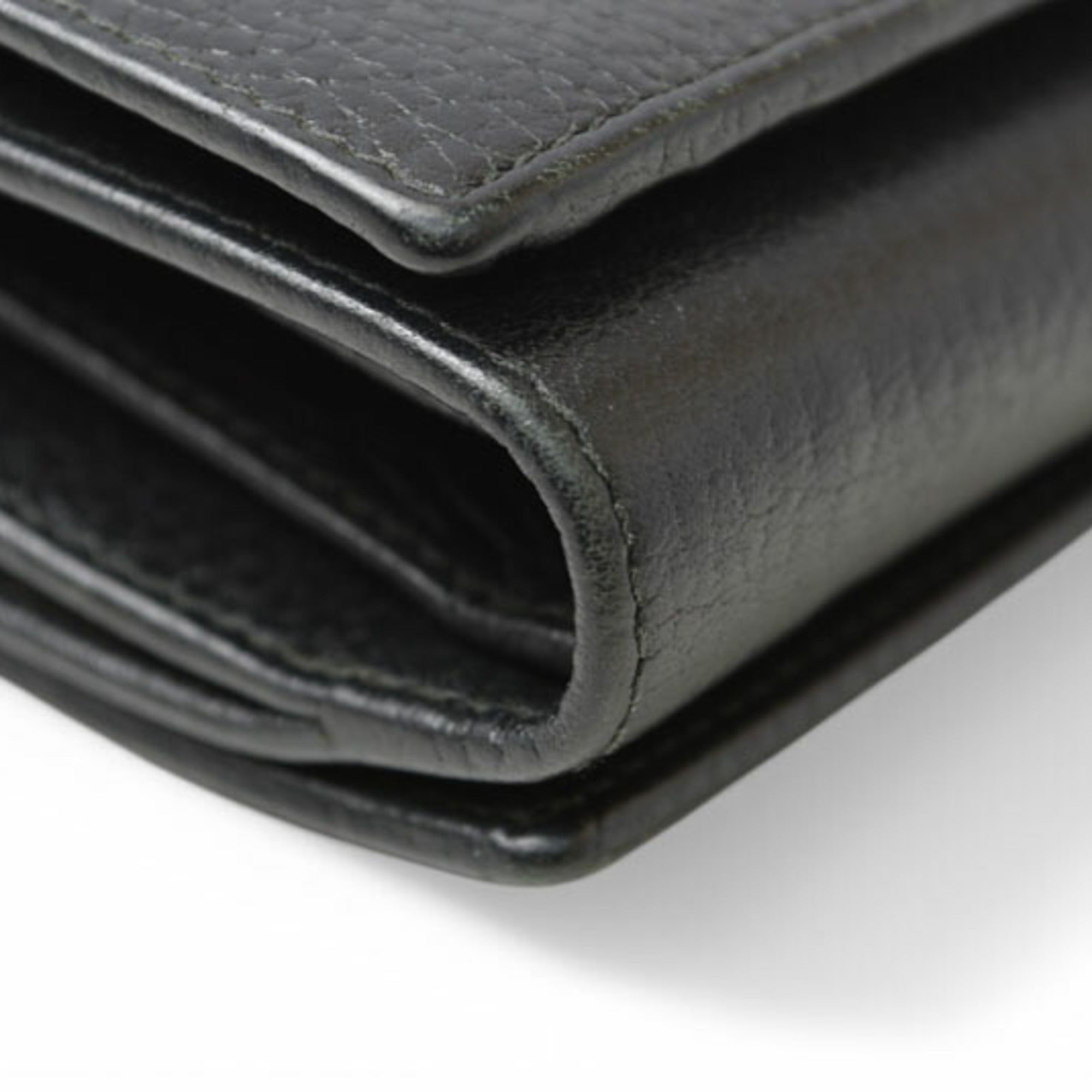 Gucci Black Leather Wallet (Tri-Fold) (Pre-Owned)