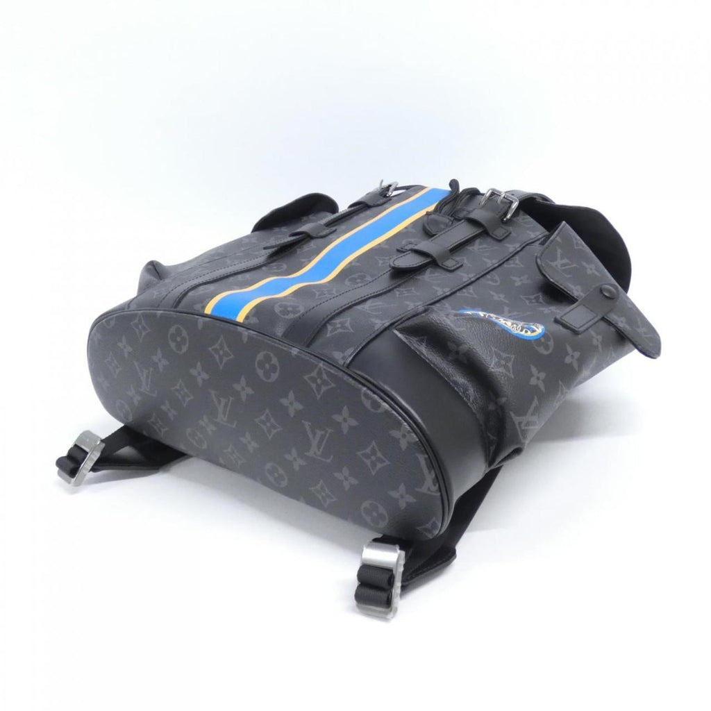 Louis Vuitton Black Coated Canvas Backpack