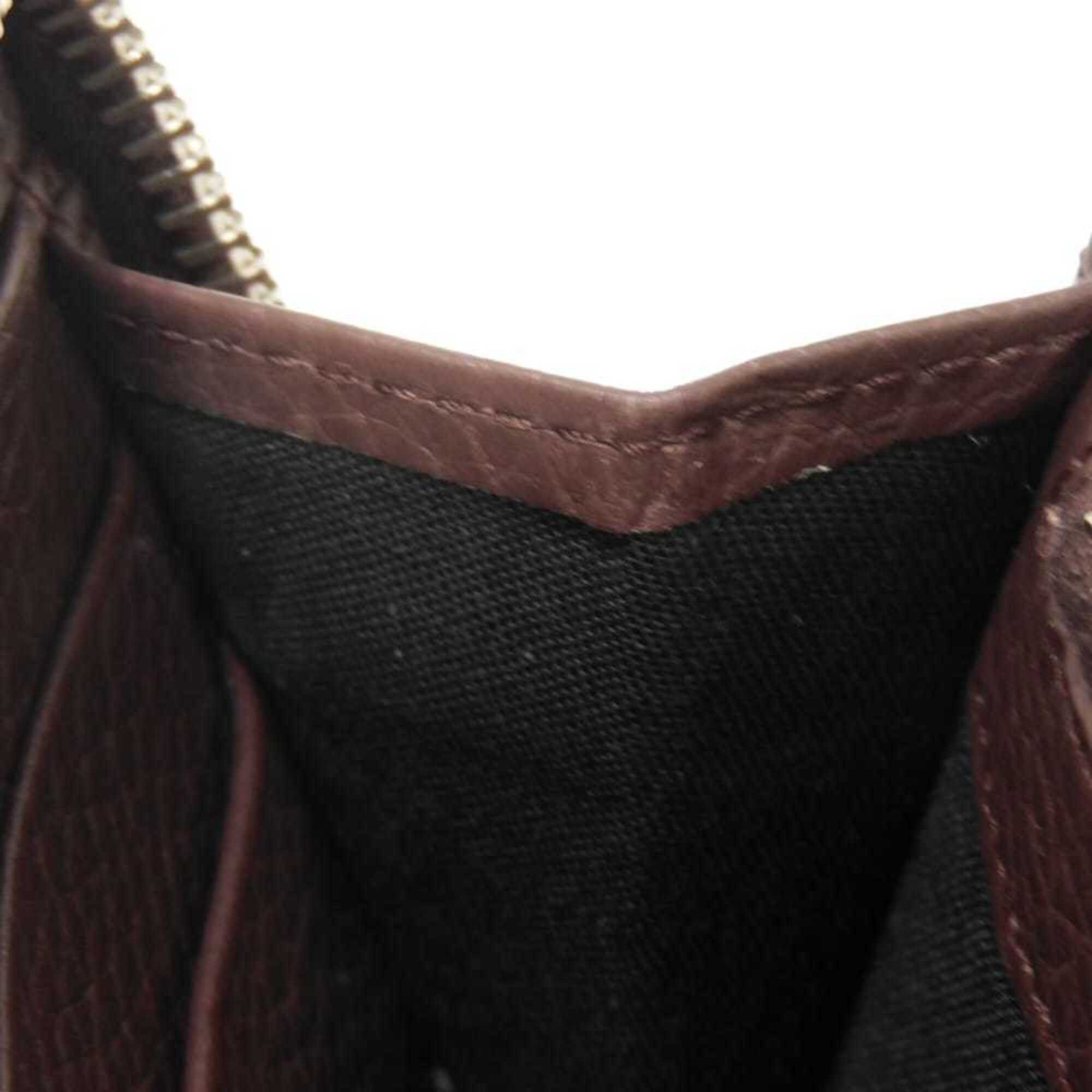 Balenciaga Bordeaux Leather Long Wallet (Bi-Fold)