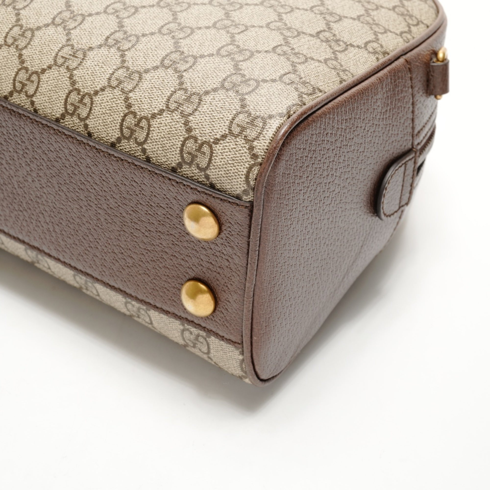 Gucci Brown Boston Bag Handbag (Pre-Owned)