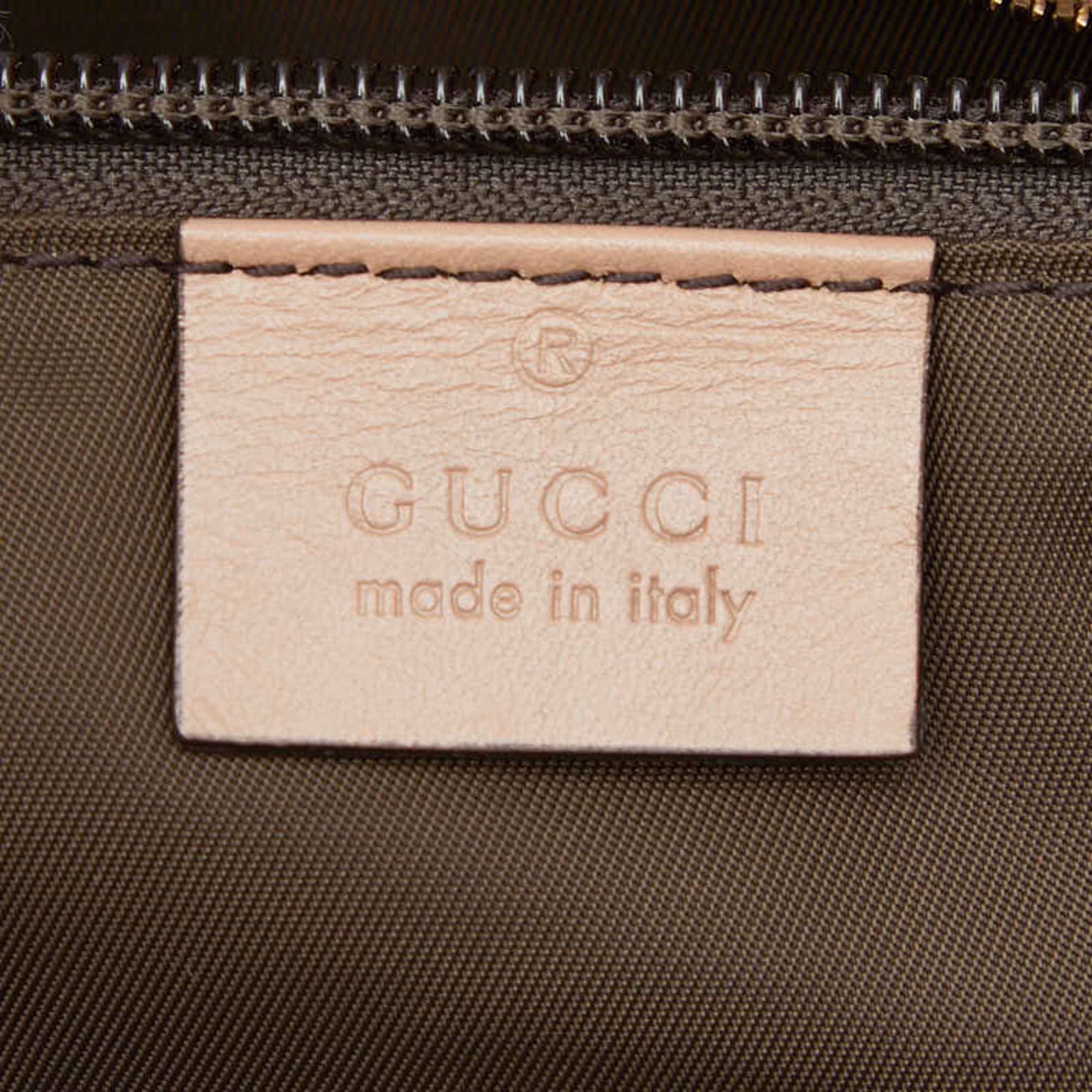 Gucci Beige Gg Imprimé Pvc Leather Handbag Tote Bag (Pre-Owned)