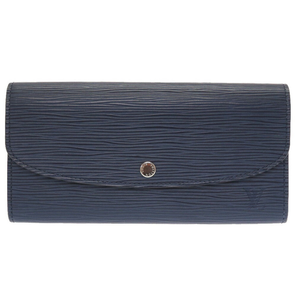 Louis Vuitton Epi Portefeuille Emily M60854 Leather Andigo Blue Long Wallet