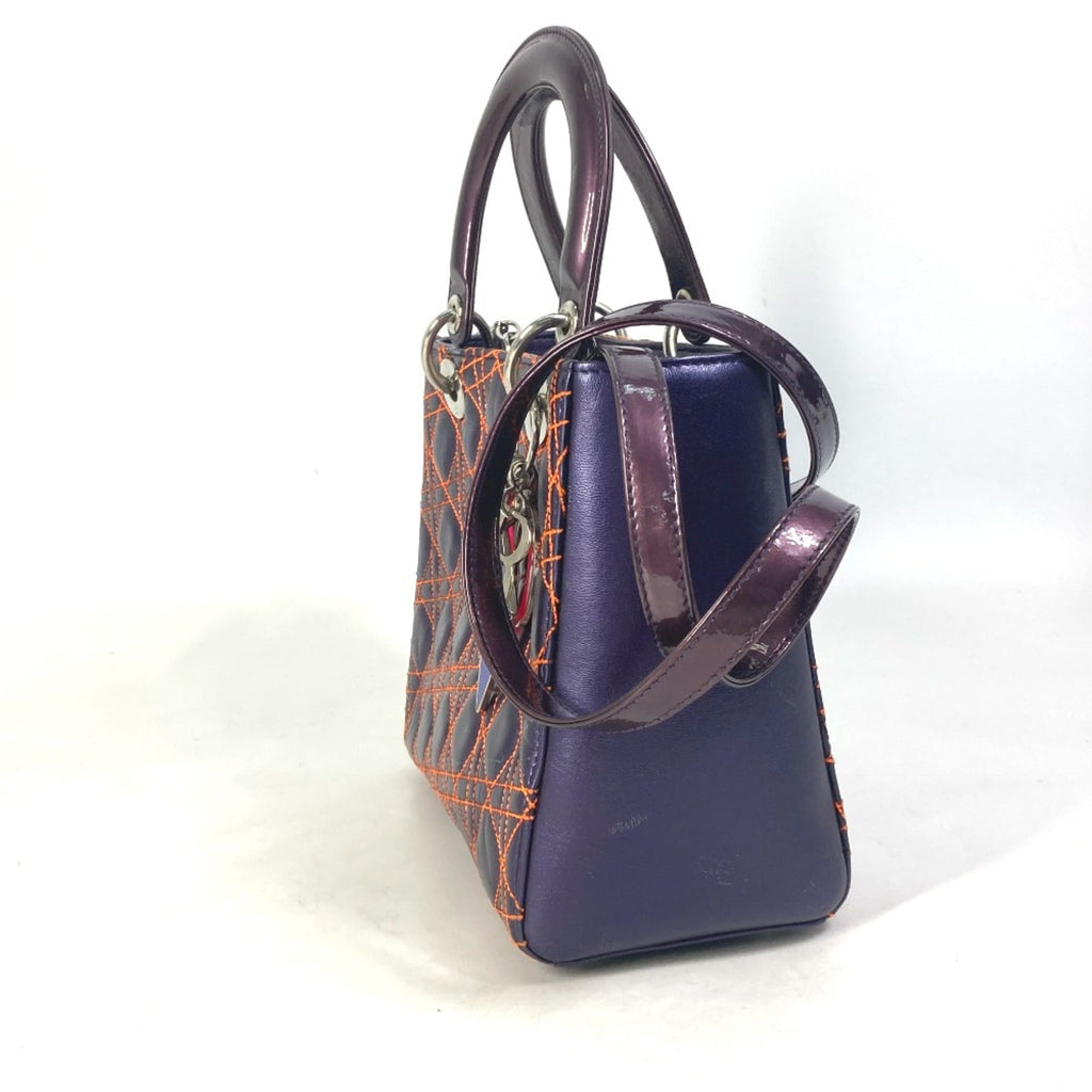 Christian Dior Purple Leather Handbag (Pre-Owned)