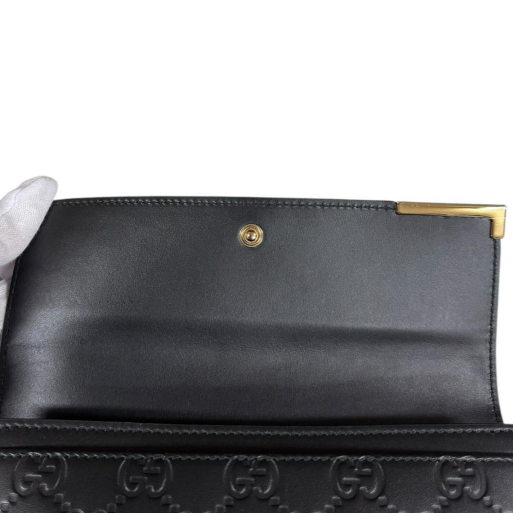 Gucci Black Leather Coin Purse/Coin Case (Pre-Owned)