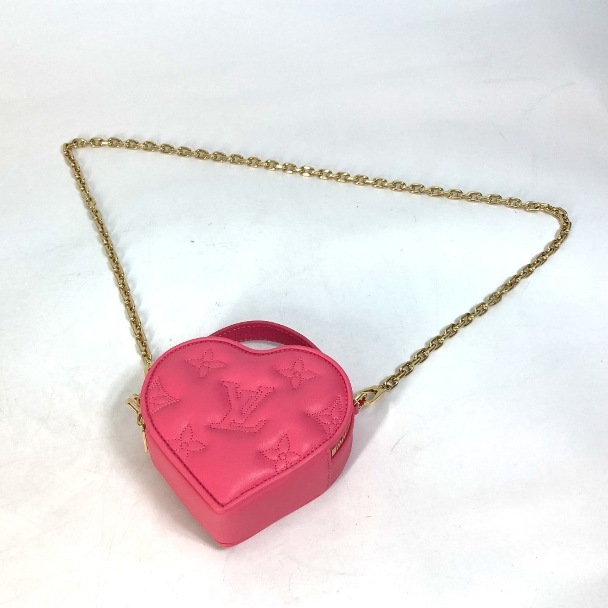 Louis Vuitton Pink Leather Handbag Shoulder Bag
