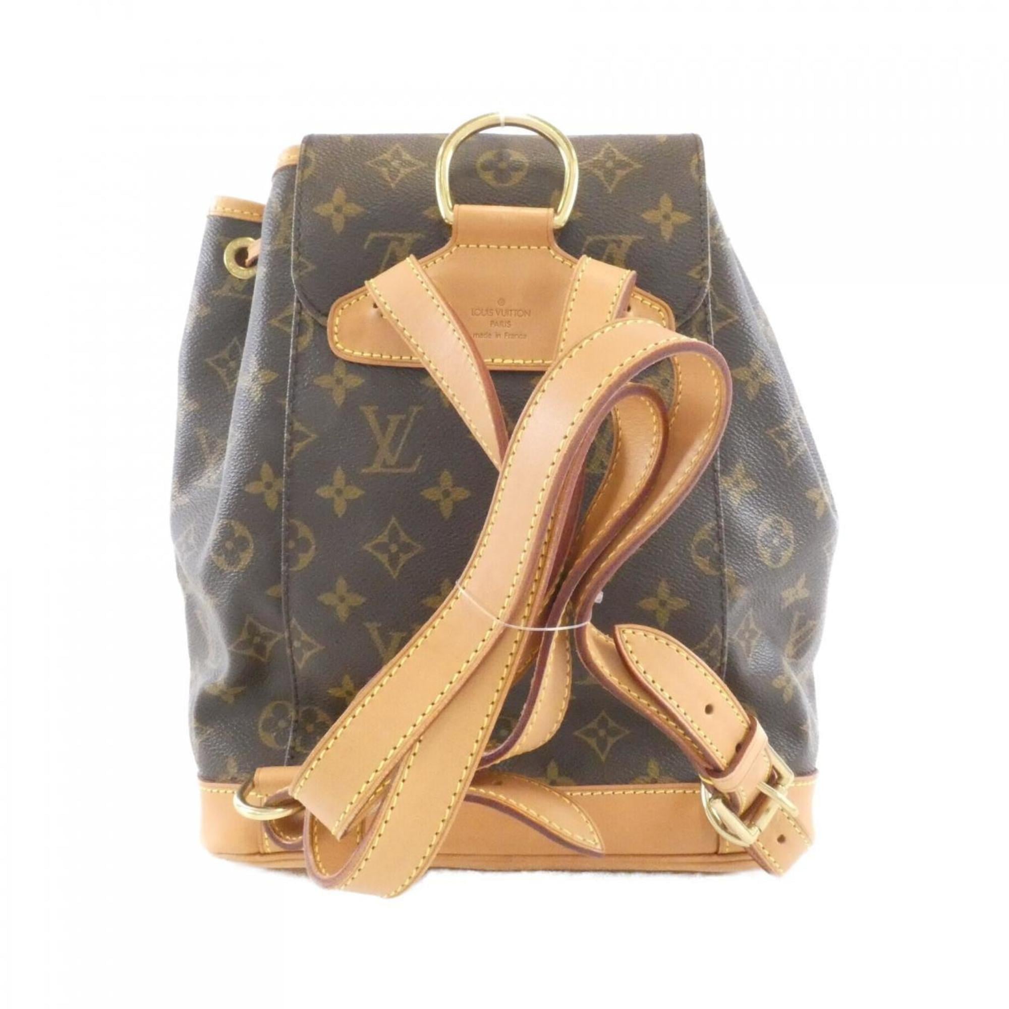 Louis Vuitton Brown Coated Canvas Backpack