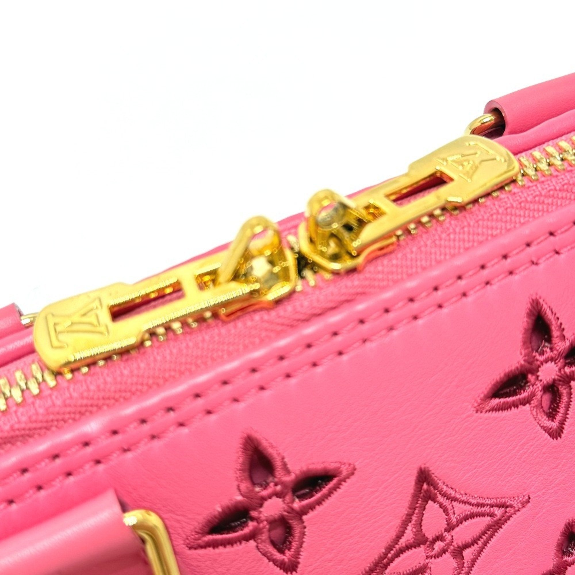 Louis Vuitton Pink Leather Handbag